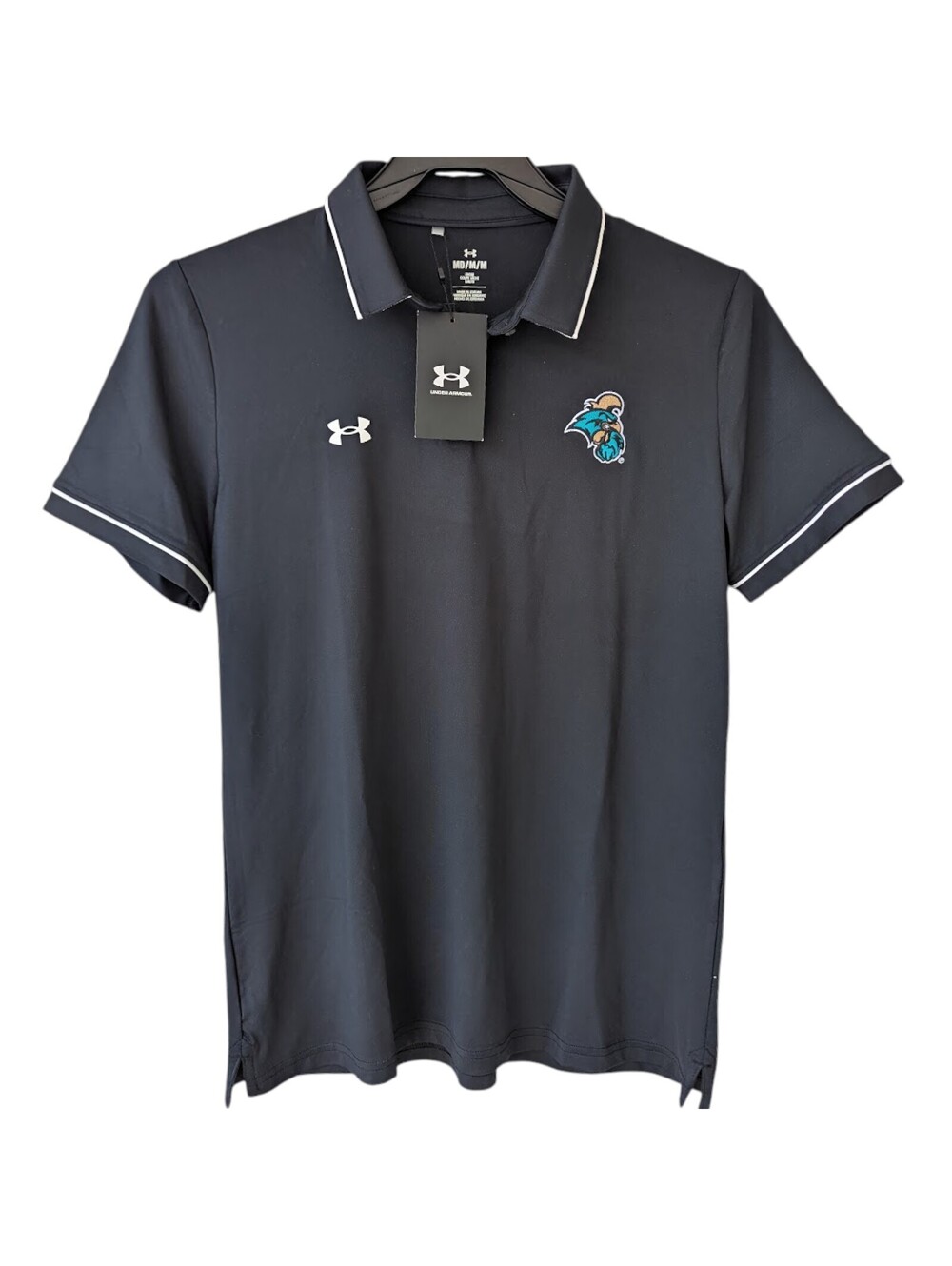 NWT Women's M Under Armour Coastal Carolina Polo Shirt CCU Loose Fit 19.5x26.5